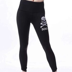 Lululemon X SoulCycle camo skull Wunder Under leggings size 6
